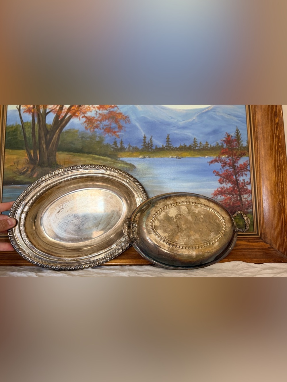 Silver Plated Serving Dish With Lid